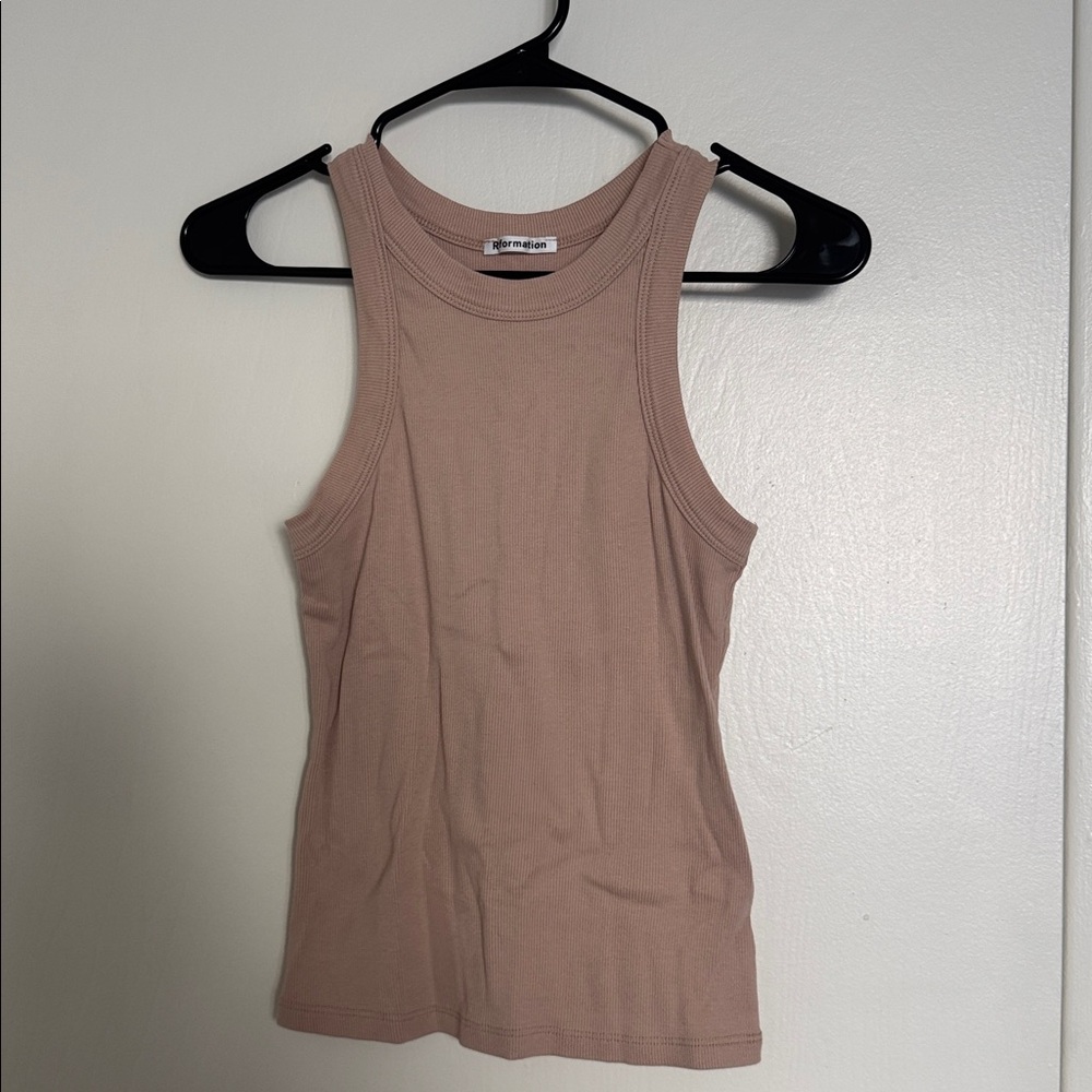 Reformation Women's Tan Tank Top